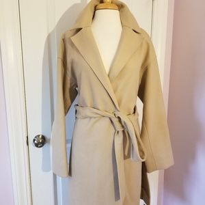 Babaton Atelier Cashmere Wool Coat Size L